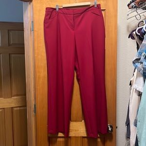Nicole Miller red dress pants